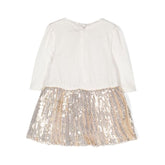 Sequin Embellished Logo Dress